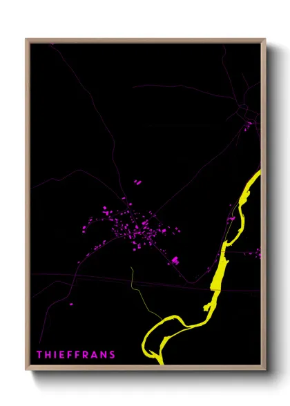Une affiche de carte sur Thieffrans