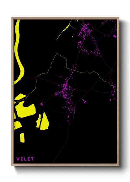 Une affiche de carte sur Velet