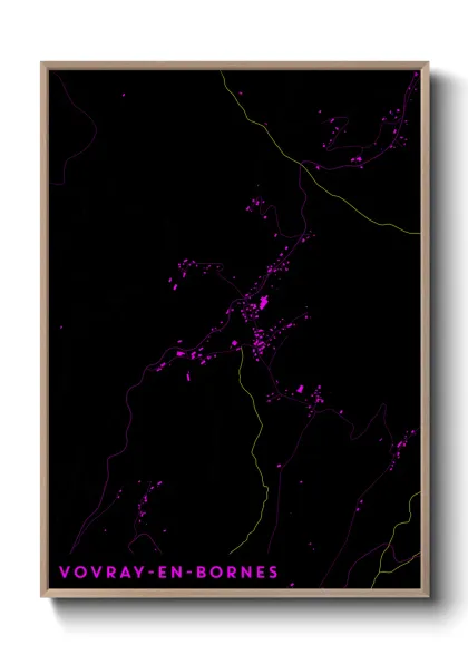 Une affiche de carte sur Vovray-en-Bornes