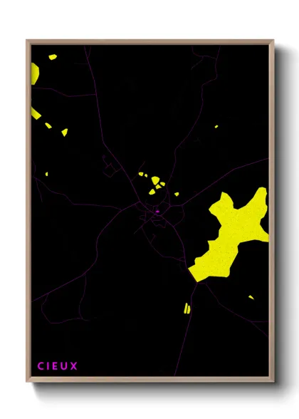 Une affiche de carte sur Cieux