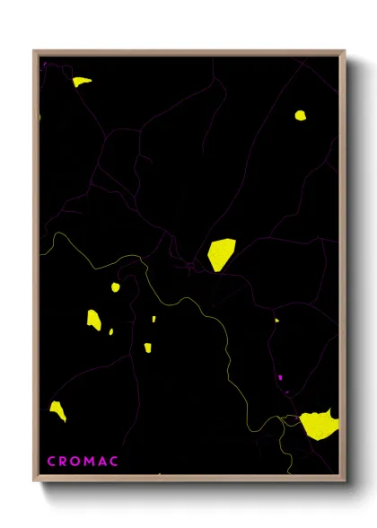 Une affiche de carte sur Cromac
