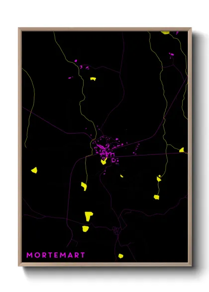 Une affiche de carte sur Mortemart