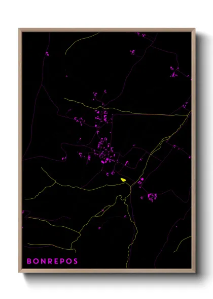Une affiche de carte sur Bonrepos