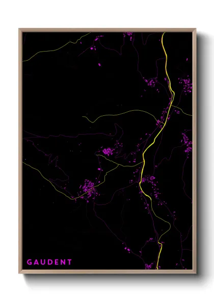 Une affiche de carte sur Gaudent