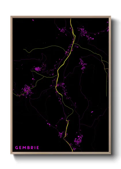 Une affiche de carte sur Gembrie