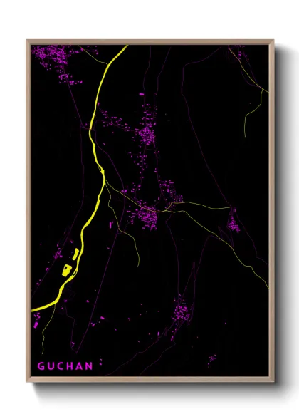 Une affiche de carte sur Guchan