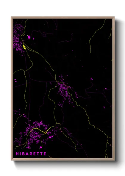 Une affiche de carte sur Hibarette