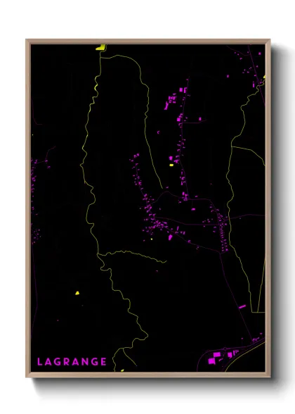 Une affiche de carte sur Lagrange