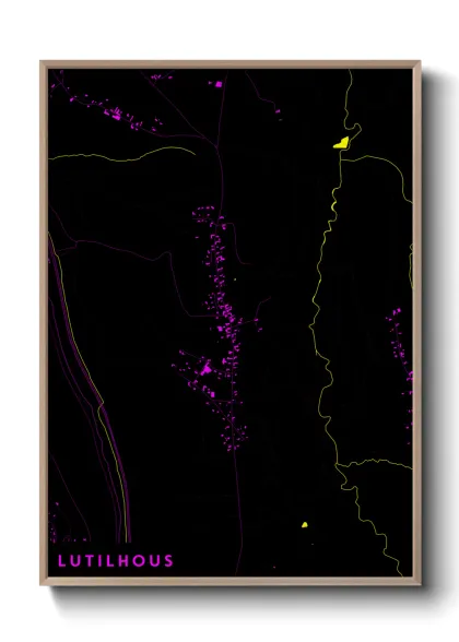 Une affiche de carte sur Lutilhous