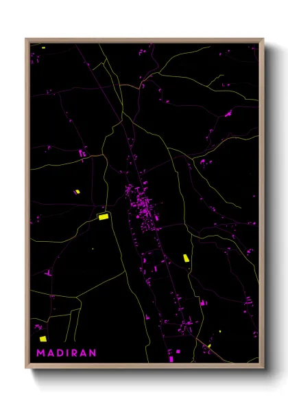 Une affiche de carte sur Madiran