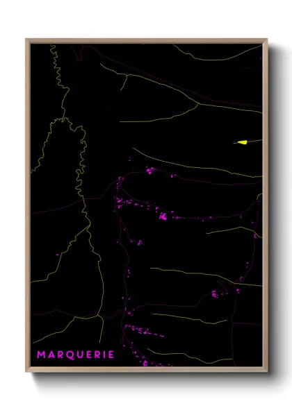 Une affiche de carte sur Marquerie