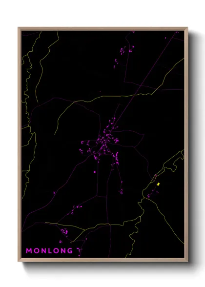 Une affiche de carte sur Monlong