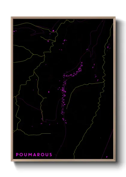 Une affiche de carte sur Poumarous