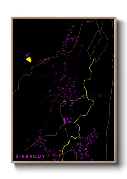 Une affiche de carte sur Siarrouy