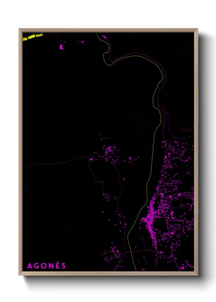 Une affiche de carte sur Agonès
