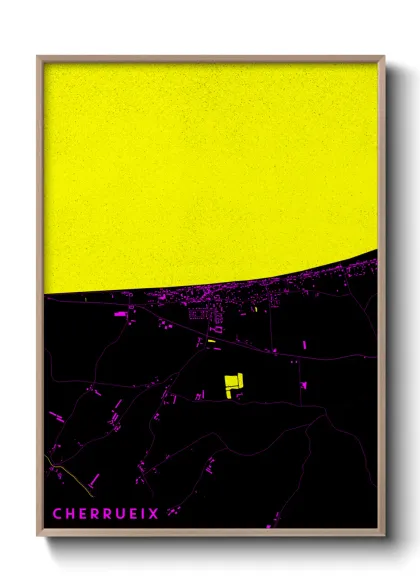 Une affiche de carte sur Cherrueix