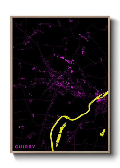 Une affiche de carte sur Guipry