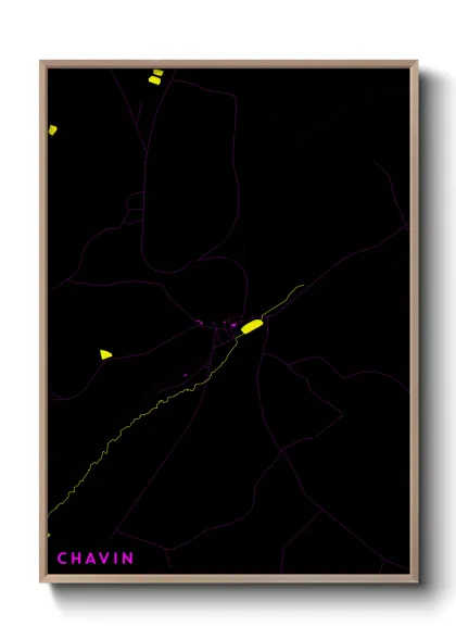 Une affiche de carte sur Chavin