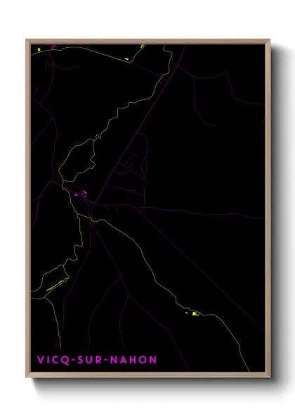Une affiche de carte sur Vicq-sur-Nahon