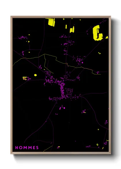 Une affiche de carte sur Hommes