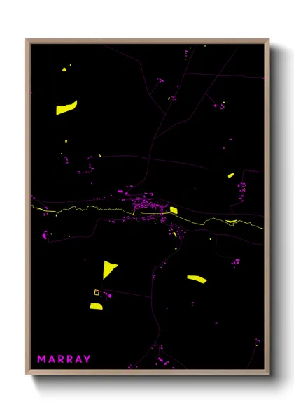 Une affiche de carte sur Marray