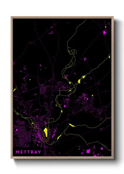 Une affiche de carte sur Mettray