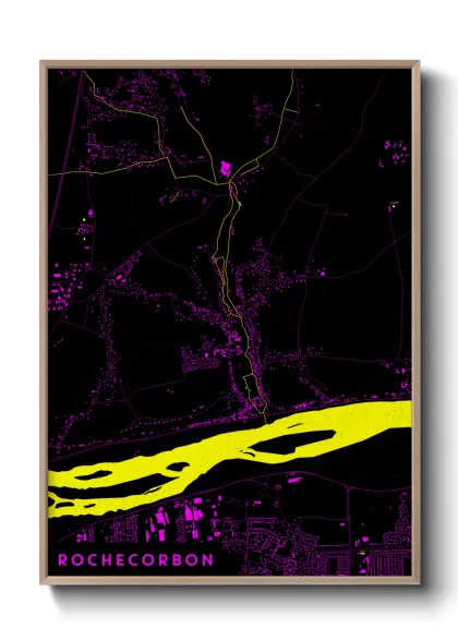 Une affiche de carte sur Rochecorbon