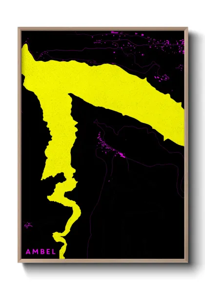 Une affiche de carte sur Ambel