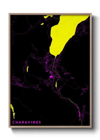 Une affiche de carte sur Charavines