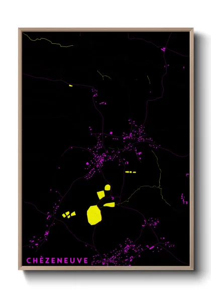 Une affiche de carte sur Chèzeneuve