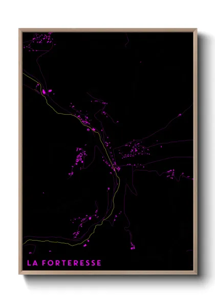 Une affiche de carte sur La Forteresse