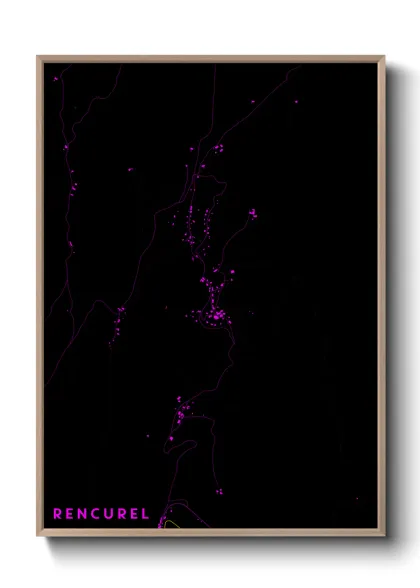 Une affiche de carte sur Rencurel