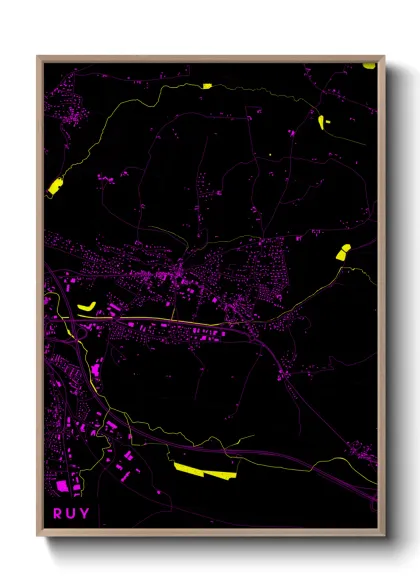 Une affiche de carte sur Ruy