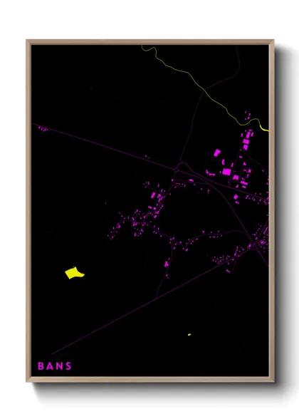 Une affiche de carte sur Bans
