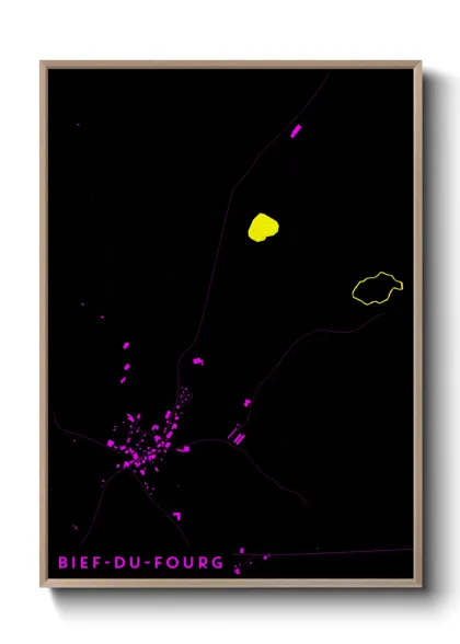 Une affiche de carte sur Bief-du-Fourg