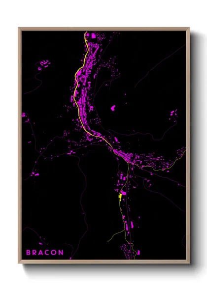 Une affiche de carte sur Bracon