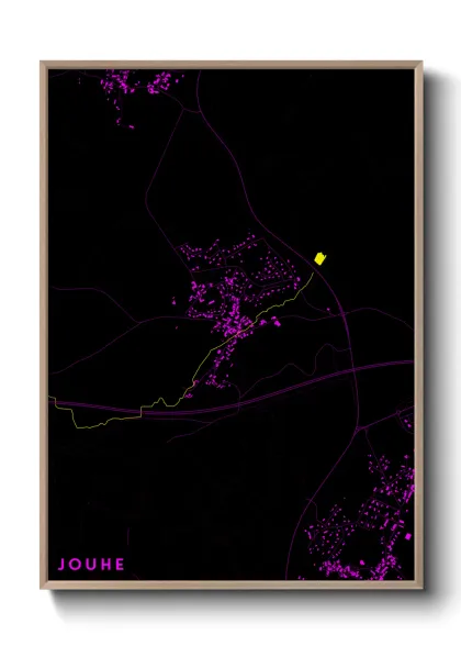 Une affiche de carte sur Jouhe