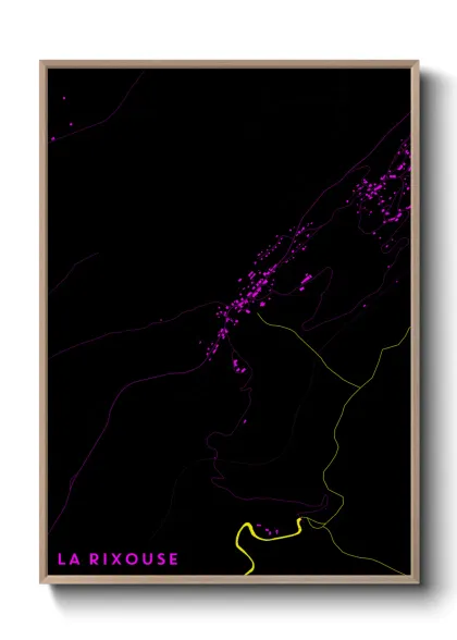 Une affiche de carte sur La Rixouse