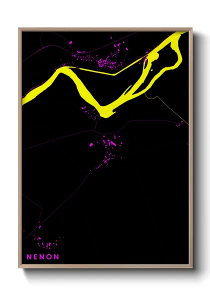 Une affiche de carte sur Nenon