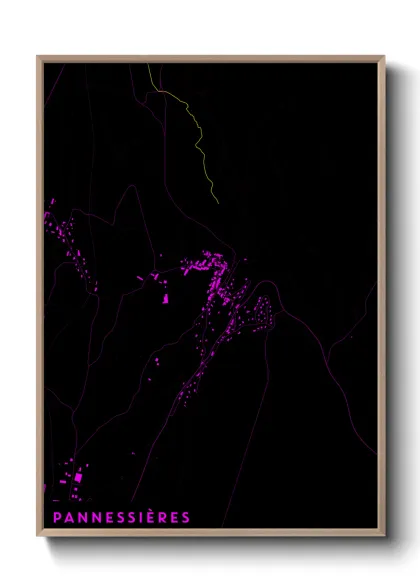 Une affiche de carte sur Pannessières