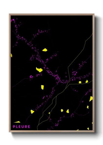 Une affiche de carte sur Pleure