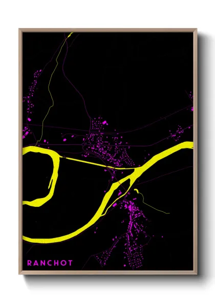 Une affiche de carte sur Ranchot