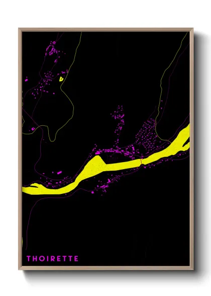 Une affiche de carte sur Thoirette