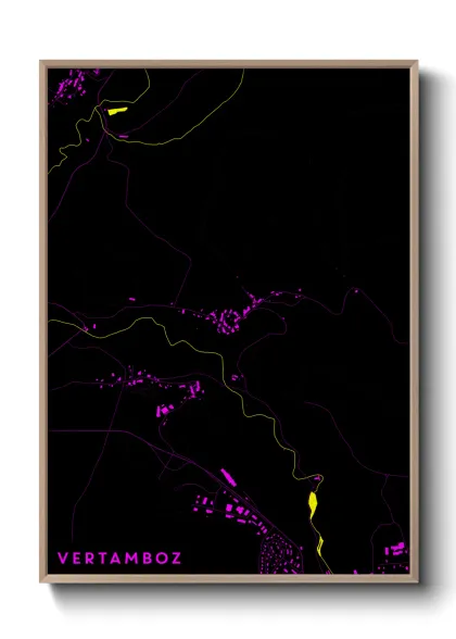 Une affiche de carte sur Vertamboz