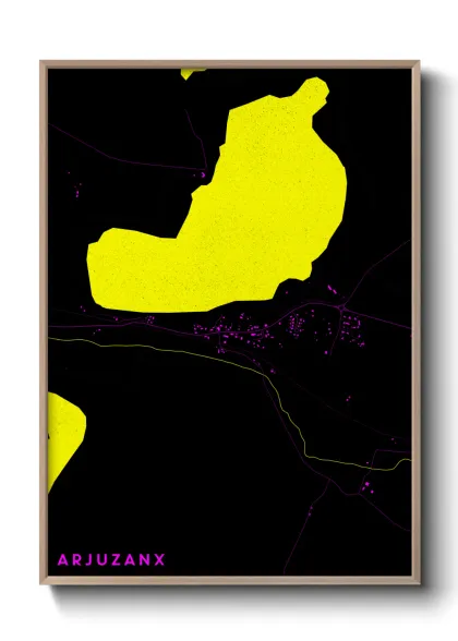 Une affiche de carte sur Arjuzanx