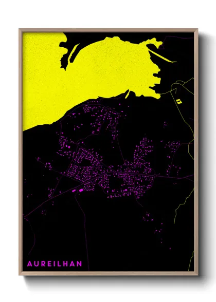 Une affiche de carte sur Aureilhan