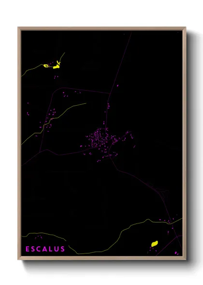 Une affiche de carte sur Escalus