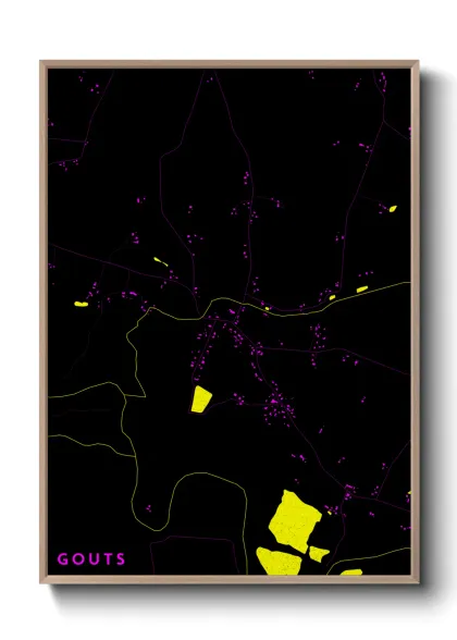 Une affiche de carte sur Gouts