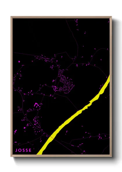 Une affiche de carte sur Josse