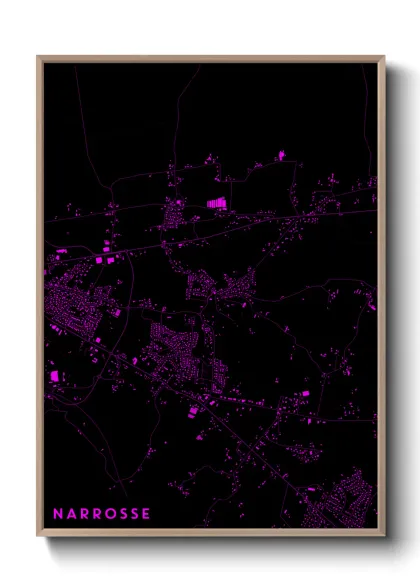 Une affiche de carte sur Narrosse